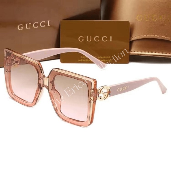Gucci Accessories - Gucci Pink and Gold Women's Sunglasses